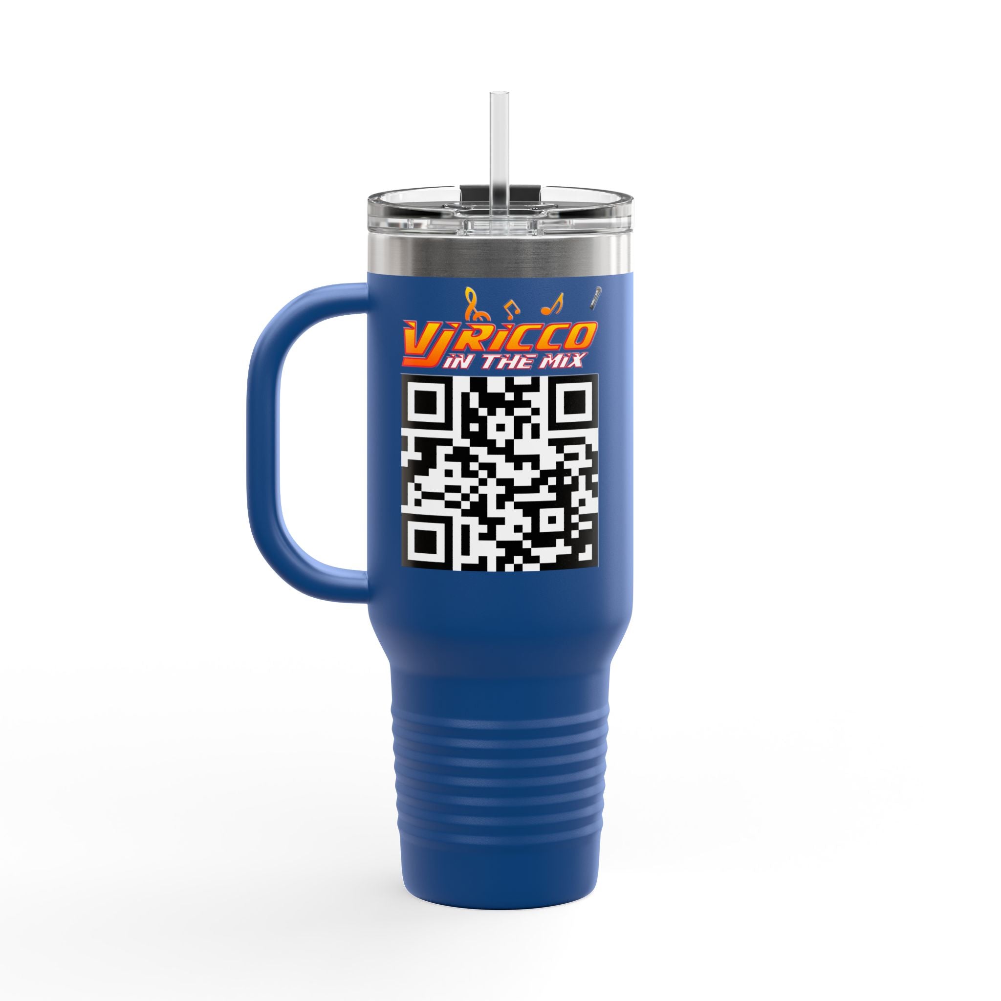 "VJ Ricco"🎤 Insulated Travel Mug - 40oz | Perfect for Music Lovers & On-the-Go Refreshments